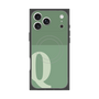Premium Square Case with MagSafe［ Original - initial two tone - Q green ］