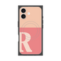 Premium Square Case with MagSafe［ Original - initial two tone - R pink ］