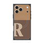 Premium Square Case with MagSafe［ Original - initial two tone - R brown ］