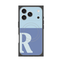 Premium Square Case with MagSafe［ Original - initial two tone - R blue ］