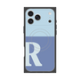 Premium Square Case with MagSafe［ Original - initial two tone - R blue ］