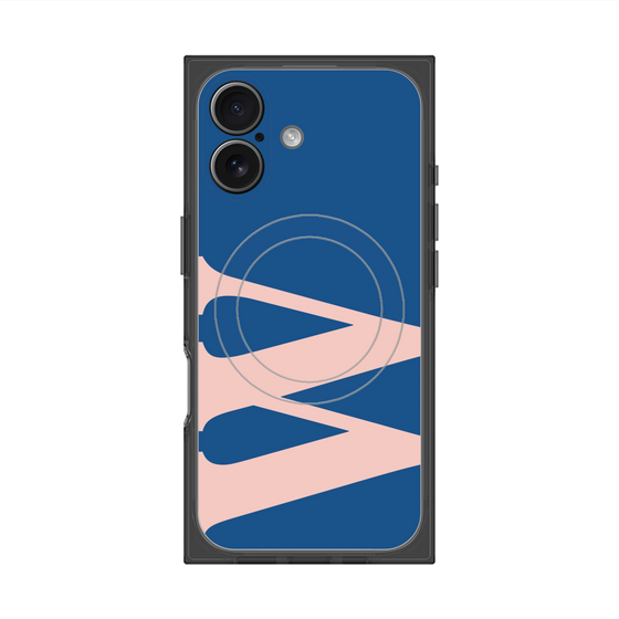 Premium Square Case with MagSafe［ Original - initial color - W navy ］