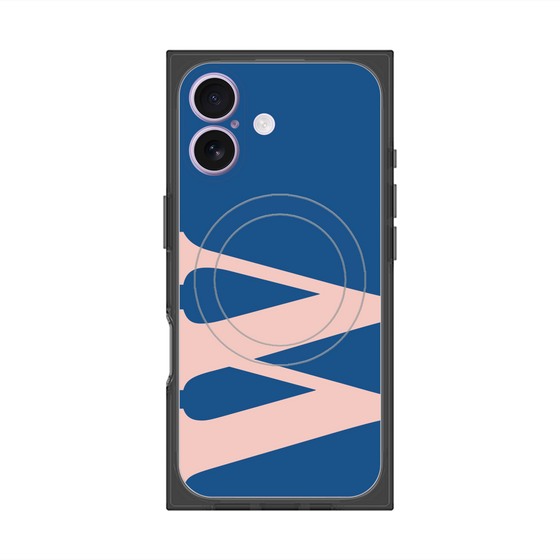 Premium Square Case with MagSafe［ Original - initial color - W navy ］