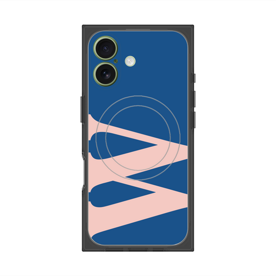 Premium Square Case with MagSafe［ Original - initial color - W navy ］