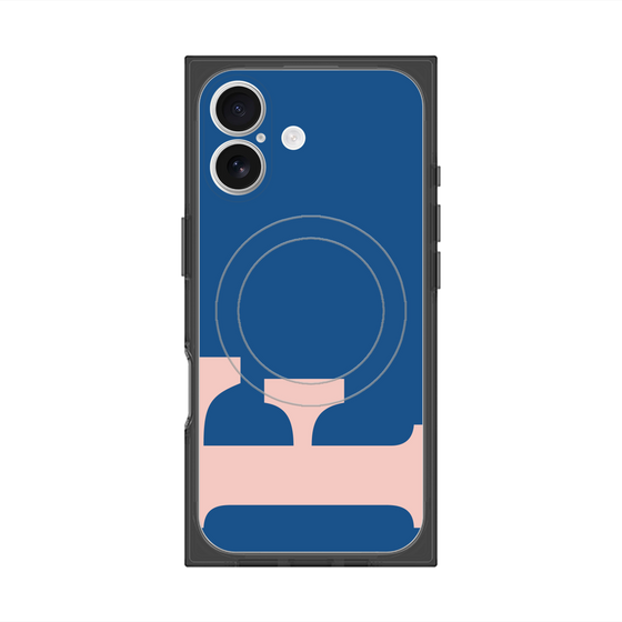 Premium Square Case with MagSafe［ Original - initial color - F navy ］