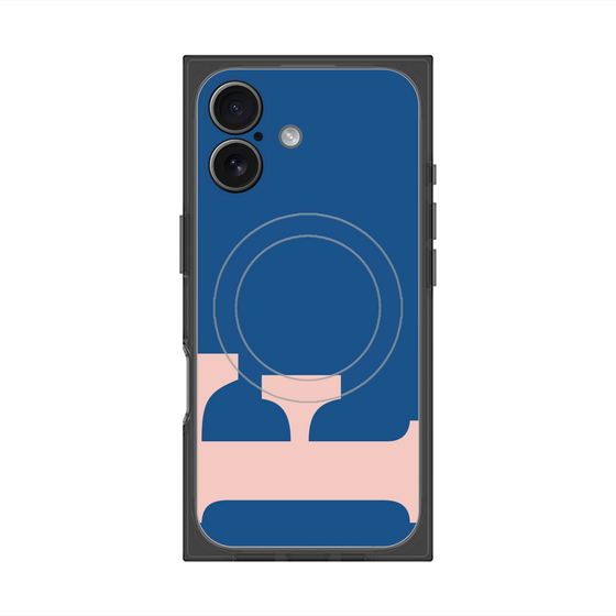 Premium Square Case with MagSafe［ Original - initial color - F navy ］