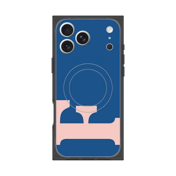 Premium Square Case with MagSafe［ Original - initial color - F navy ］