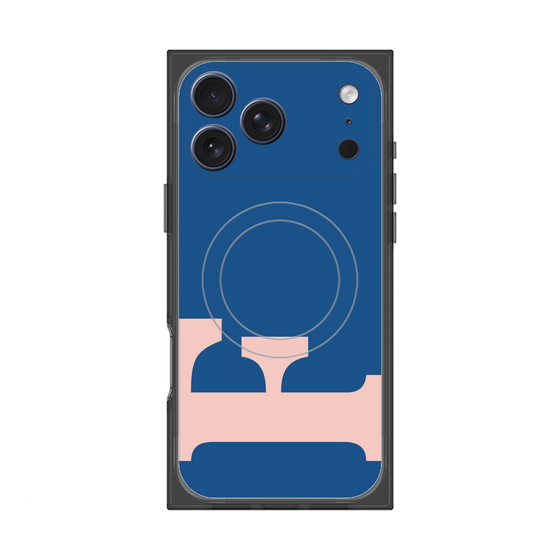 Premium Square Case with MagSafe［ Original - initial color - F navy ］