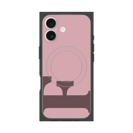 Premium Square Case with MagSafe［ Original - initial color - F dusty pink ］