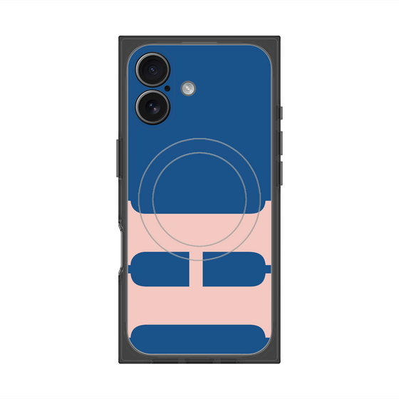 Premium Square Case with MagSafe［ Original - initial color - H navy ］