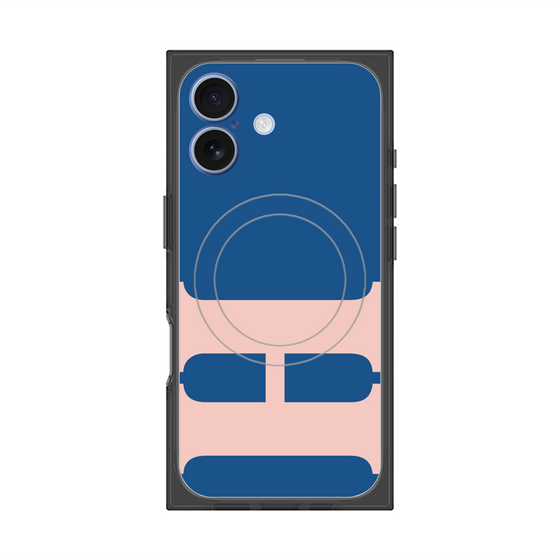 Premium Square Case with MagSafe［ Original - initial color - H navy ］