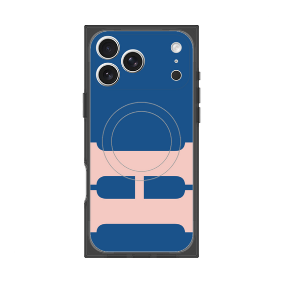 Premium Square Case with MagSafe［ Original - initial color - H navy ］