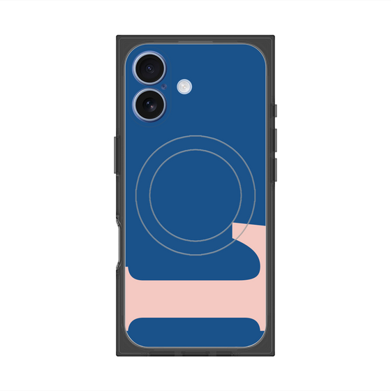 Premium Square Case with MagSafe［ Original - initial color - L navy ］