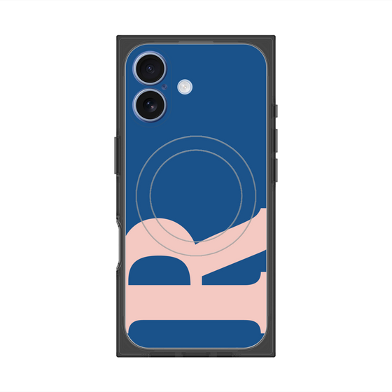 Premium Square Case with MagSafe［ Original - initial color - R navy ］