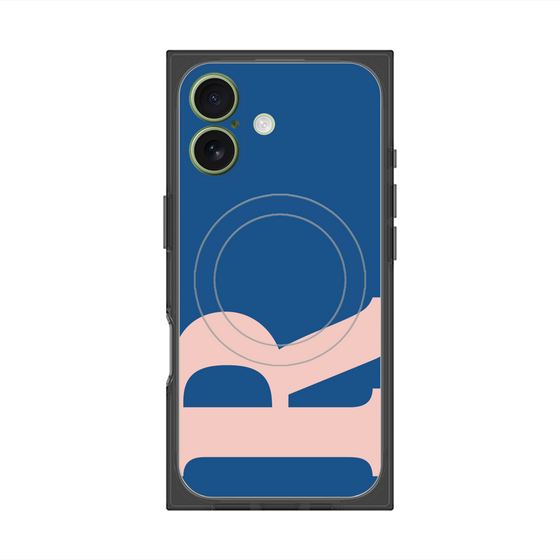 Premium Square Case with MagSafe［ Original - initial color - R navy ］