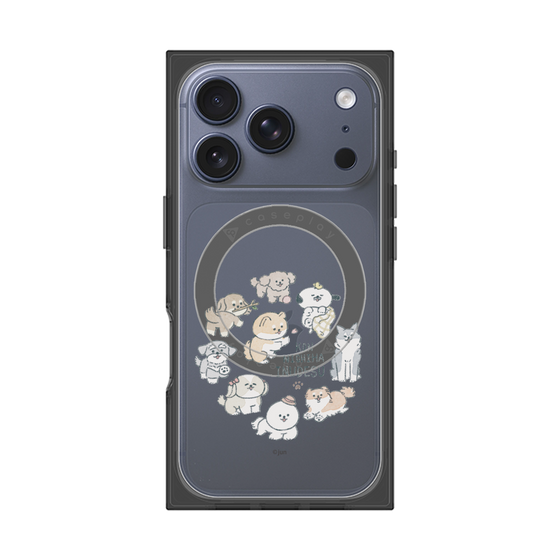 Premium Square Case with MagSafe［ Hello, It's Dog - All Together - Clear ］