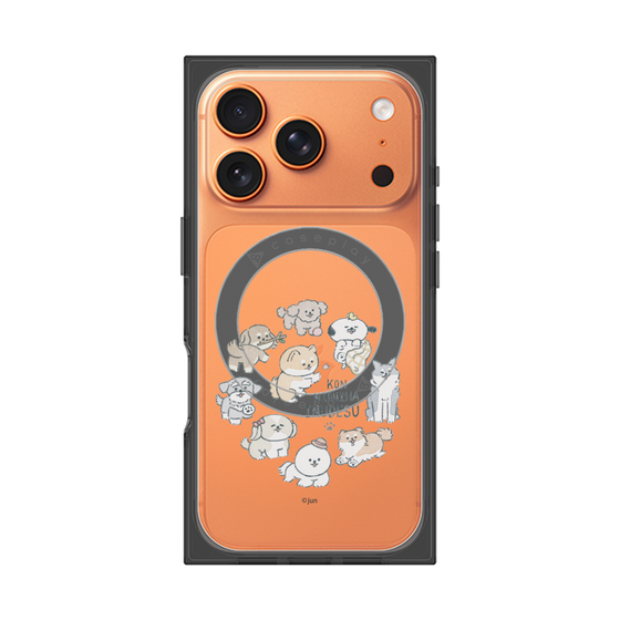 Premium Square Case with MagSafe［ Hello, It's Dog - All Together - Clear ］