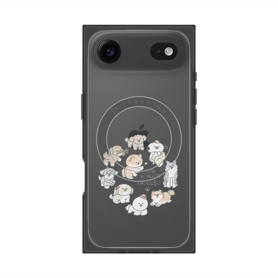 Premium Square Case with MagSafe［ Hello, It's Dog - All Together - Clear ］