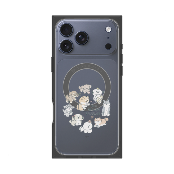 Premium Square Case with MagSafe［ Hello, It's Dog - All Together - Clear ］