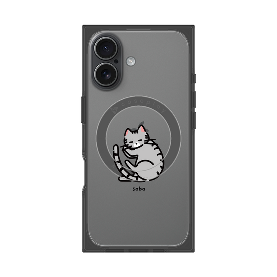 Premium Square Case with MagSafe［ Original - CASEPLAY Cat - Saba ］
