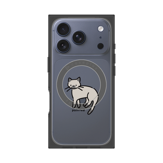 Premium Square Case with MagSafe［ Original - CASEPLAY Cat - pointed ］