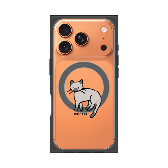 Premium Square Case with MagSafe［ Original - CASEPLAY Cat - pointed ］