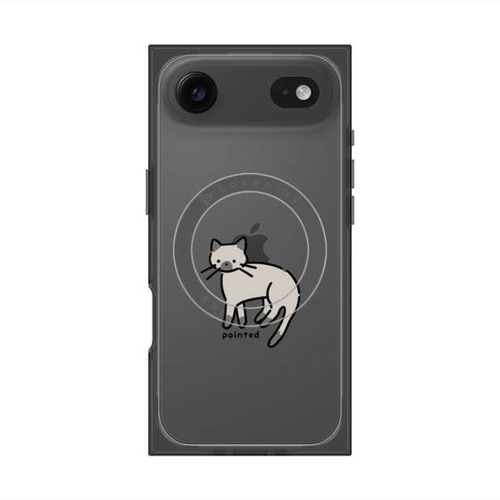 Premium Square Case with MagSafe［ Original - CASEPLAY Cat - pointed ］