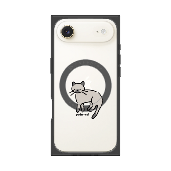 Premium Square Case with MagSafe［ Original - CASEPLAY Cat - pointed ］