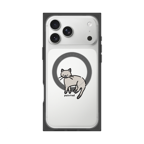 Premium Square Case with MagSafe［ Original - CASEPLAY Cat - pointed ］