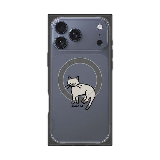 Premium Square Case with MagSafe［ Original - CASEPLAY Cat - pointed ］