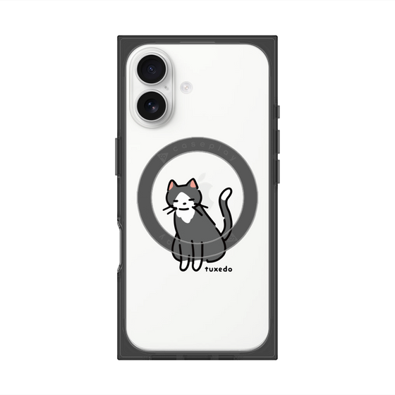 Premium Square Case with MagSafe［ Original - CASEPLAY Cat - tuxedo ］