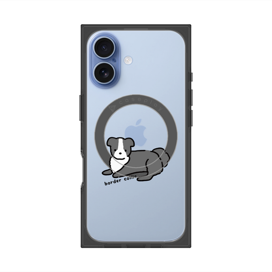Premium Square Case with MagSafe［ Original - CASEPLAY Dog - border collie ］