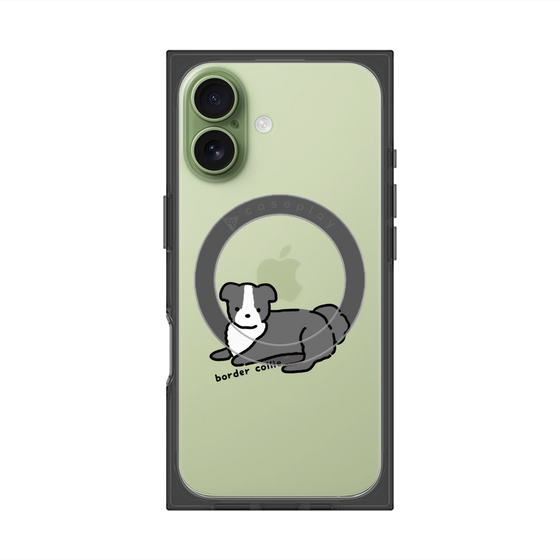 Premium Square Case with MagSafe［ Original - CASEPLAY Dog - border collie ］