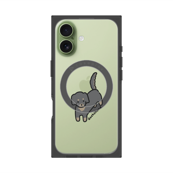 Premium Square Case with MagSafe［ Original - CASEPLAY Dog - Dachshund ］