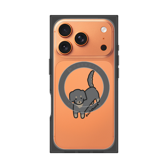 Premium Square Case with MagSafe［ Original - CASEPLAY Dog - Dachshund ］