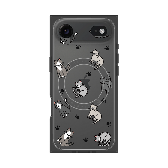 Premium Square Case with MagSafe［ Original - CASEPLAY Cat All-over Pattern - color ］