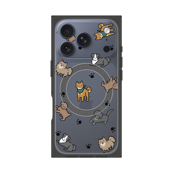 Premium Square Case with MagSafe［ Original - CASEPLAY Dog All-over Pattern - color ］