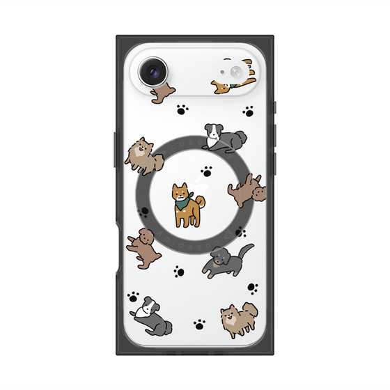 Premium Square Case with MagSafe［ Original - CASEPLAY Dog All-over Pattern - color ］