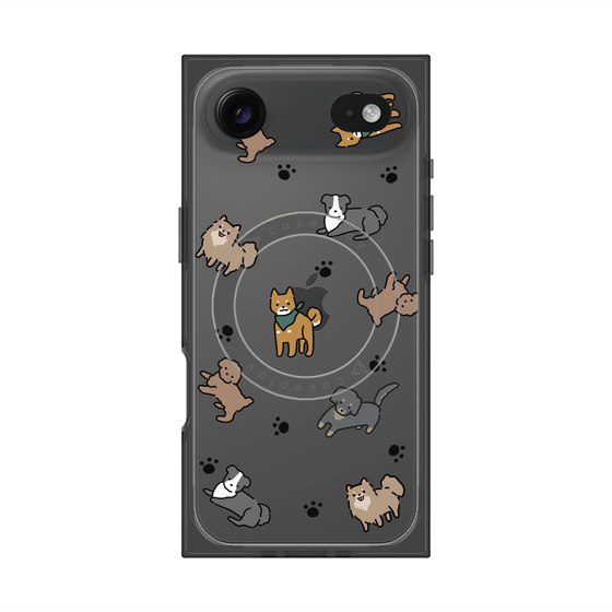 Premium Square Case with MagSafe［ Original - CASEPLAY Dog All-over Pattern - color ］