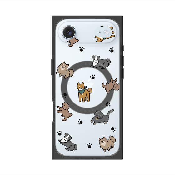 Premium Square Case with MagSafe［ Original - CASEPLAY Dog All-over Pattern - color ］
