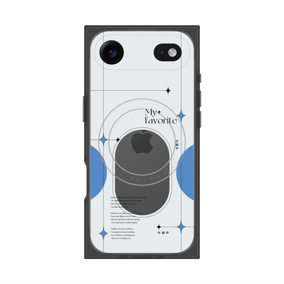 Premium Square Case with MagSafe［ Original - Instax Case - Blue ］