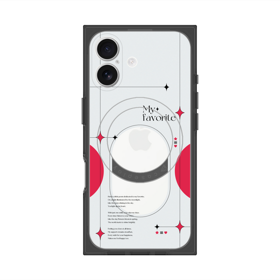 Premium Square Case with MagSafe［ Original - Instax Case - Red ］