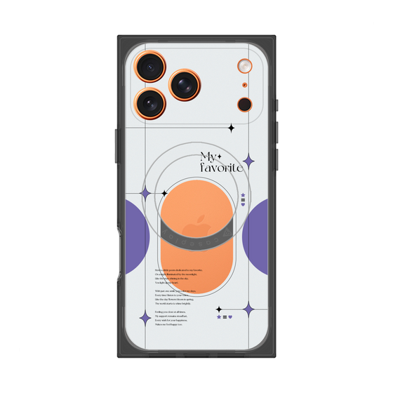 Premium Square Case with MagSafe［ Original - Instax Case - Purple ］