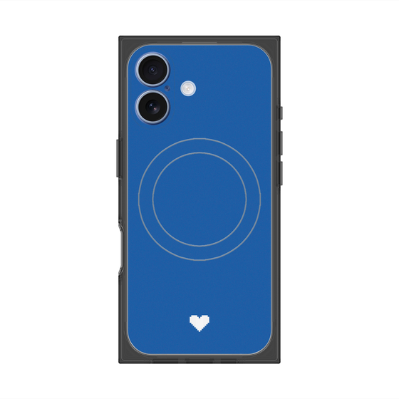 Premium Square Case with MagSafe［ Original - Favorite Color Heart - Blue ］