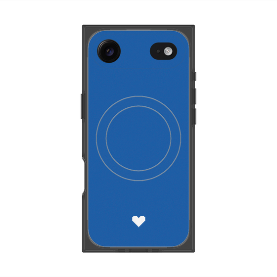 Premium Square Case with MagSafe［ Original - Favorite Color Heart - Blue ］