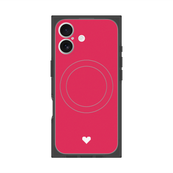 Premium Square Case with MagSafe［ Original - Favorite Color Heart - Red ］