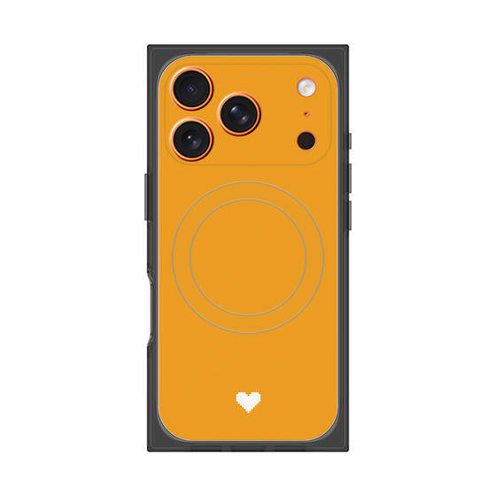 Premium Square Case with MagSafe［ Original - Favorite Color Heart - Orange ］