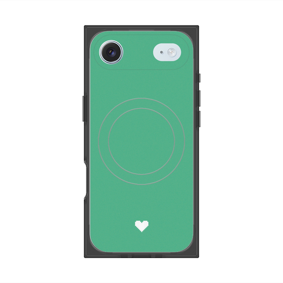 Premium Square Case with MagSafe［ Original - Favorite Color Heart - Green ］