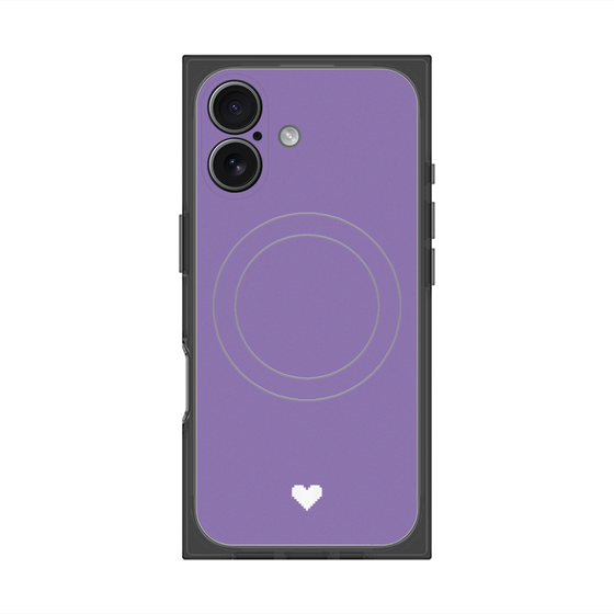 Premium Square Case with MagSafe［ Original - Favorite Color Heart - Purple ］