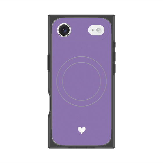 Premium Square Case with MagSafe［ Original - Favorite Color Heart - Purple ］